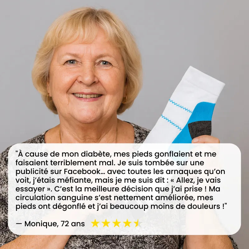 Chaussettes de Compression en Fibre de Bambou